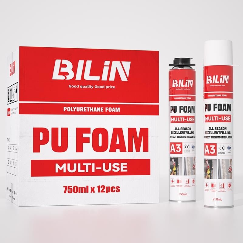 Tür und Fenster Mehrzweck-PU-Schaum leicht zu bedienen Polyurethan-Spray-Schaum