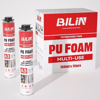 750 ml 500 ml Mehrzweck-PU-Schaum Regenfest Brandschutzmittel Ausdehnsschaum