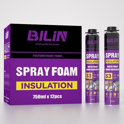 Ökofreundliche Spray PU-Schaum-Wärme- und Schalldämmung Polyurethan-Schaumspray