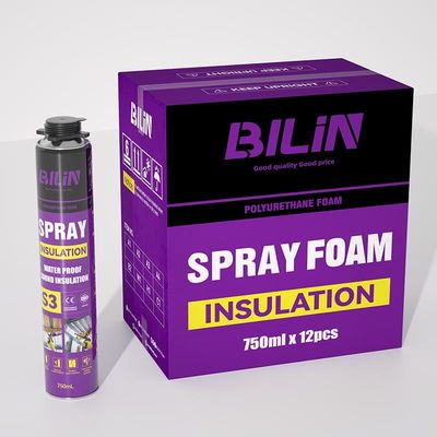 Nachhaltiges Sprühen PU Schaumstoff Sicherheit 750 ml Hochdichte Polyurethan Schaumstoff