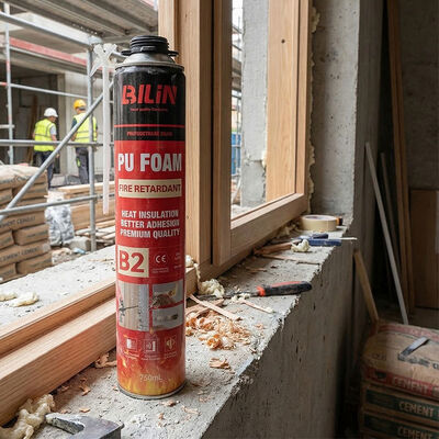 Feuerschutz Expandierendes PU-Schaumdichtungsmittel für Kabelträger und Rohrdurchläufe Feuerfähiges Polyurethanklebstoff