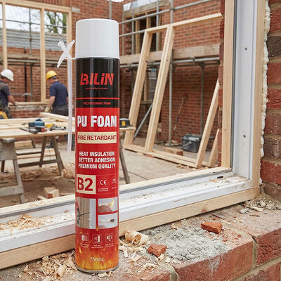 Dachdämmung Feuerschutz Polyurethan-Schaum-Spray schnelle Aushärtung Flammschutz PU-Schaumklebstoff