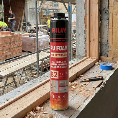 500 ml 750 ml Aerosol Brandschutz PU Schaumdichtungsmittel Großhändler OEM B1 Brandgeschützte Schaumpatrone