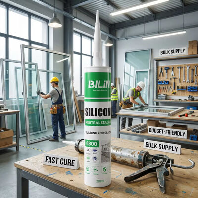 Qualität Budgetfreundliches weißes Silikondichtungsmittel, schnell heilendes Klebstoff für Glasarbeiten und Gebäudeverbindungen, kundenspezifische Verpackung Fabrik