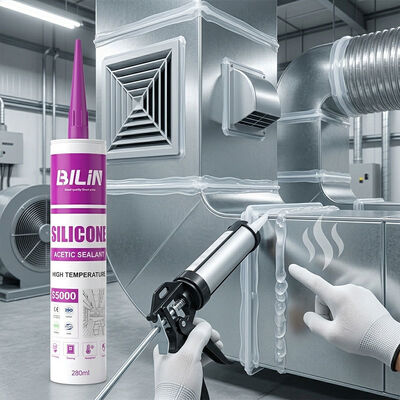 Qualität Versiegelungsmittel aus Acetoxy-Silikon mit leichtem Geruch nach Kundenanforderung geeignet für die Versiegelung von HVAC-Kanälen und Lüftungskanälen Fabrik