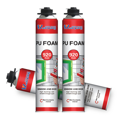 Spray des Polyurethan-600ML schäumen die Isolierung, die wasserdichte PU-Spray-Schaum-Isolierung errichtet